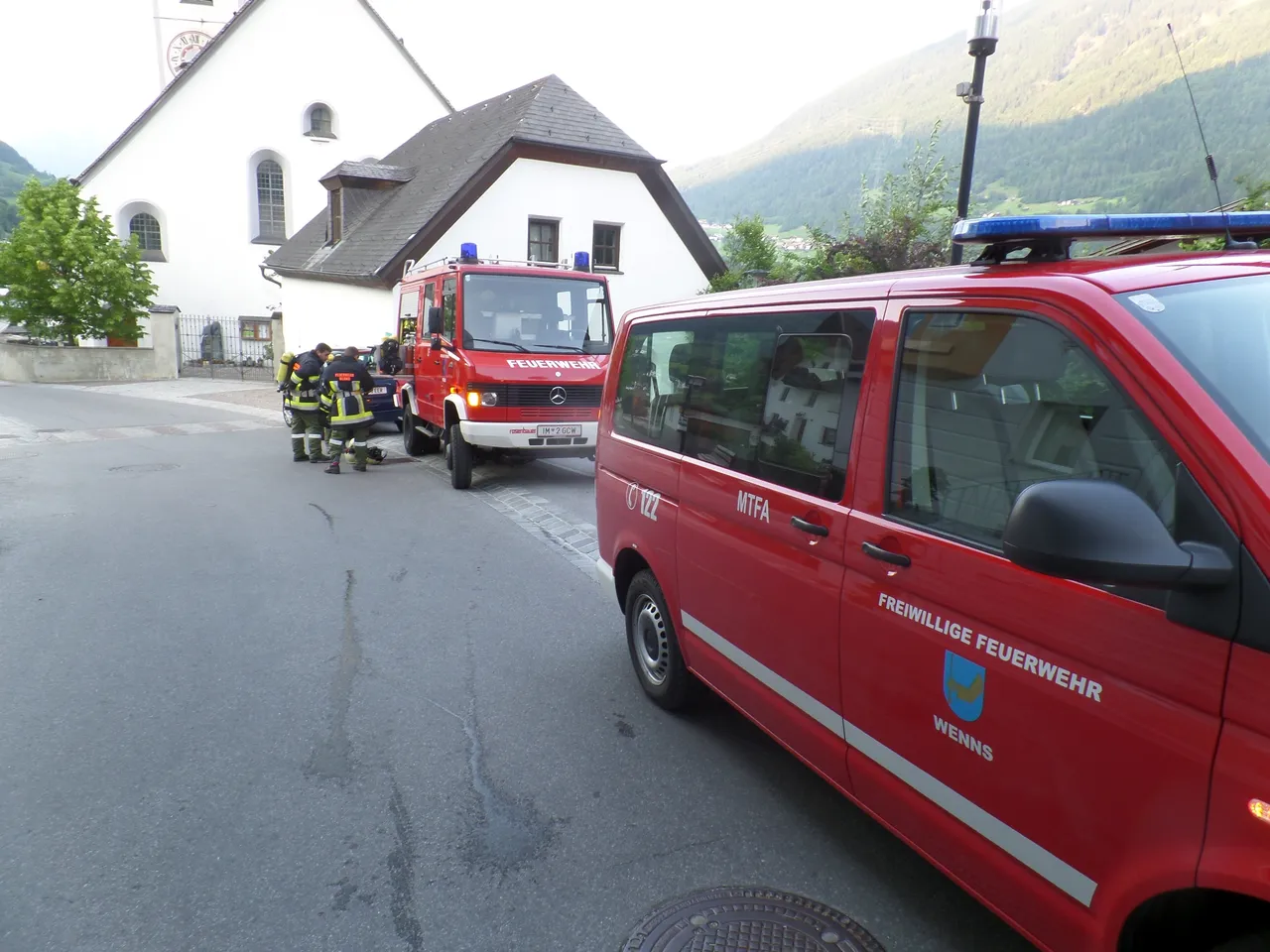 "Gebäudebrand vermisste Personen" als Atemschutzübung