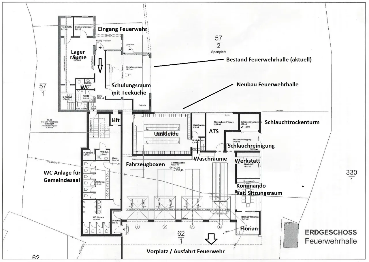 SPATENSTICH ZUR FEUERWEHRHALLE NEU