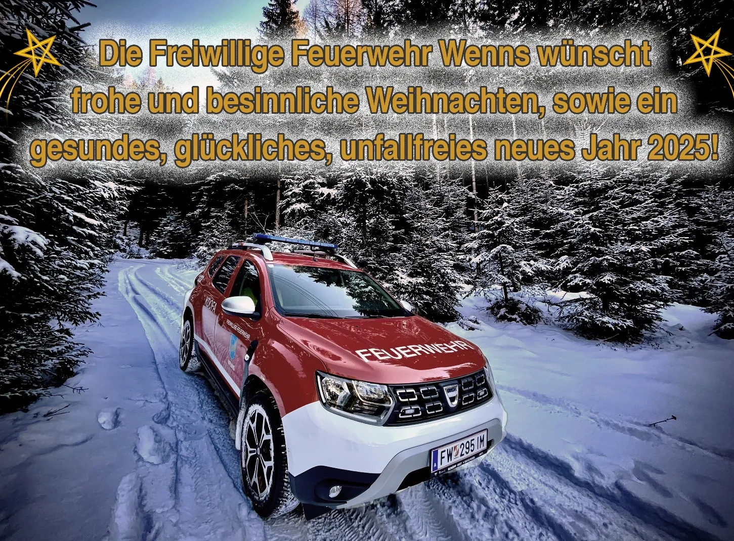 Weihnachtsgrüße und Neujahrswünsche zum Jahreswechsel der FF-Wenns